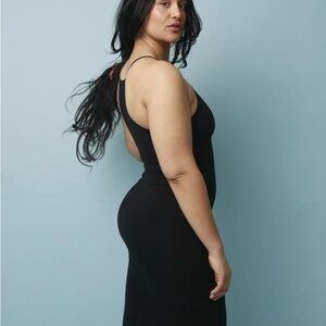 MANNERS LONDON EKA RACER BACK PENCIL DRESS IN BLACK